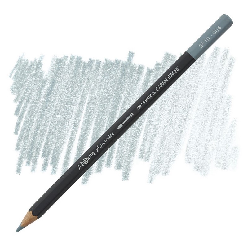 CARAN D'ACHE Akvarelová pastelka Museum CARAN D'ACHE, 004 steel grey