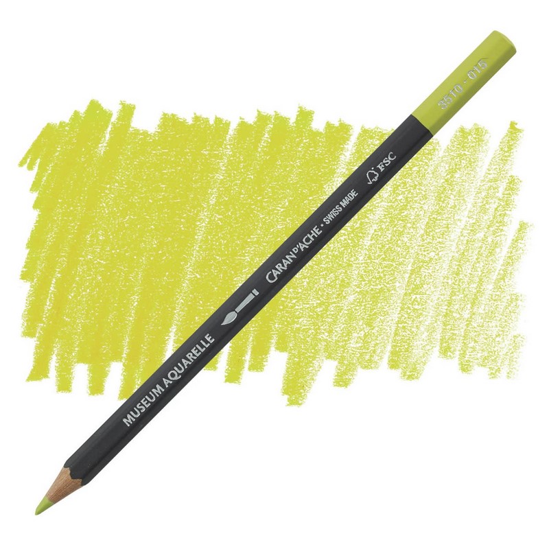 CARAN D'ACHE Akvarelová pastelka Museum CARAN D'ACHE, 015 olive yellow