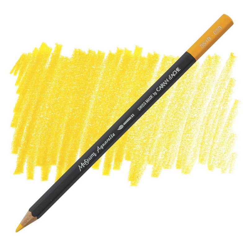 CARAN D'ACHE Akvarelová pastelka Museum CARAN D'ACHE, 020 golden yellow