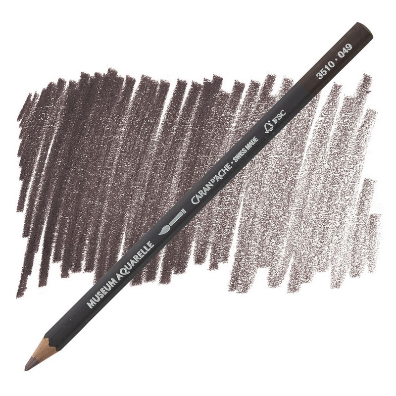 CARAN D'ACHE Akvarelová pastelka Museum CARAN D'ACHE, 049 raw umber