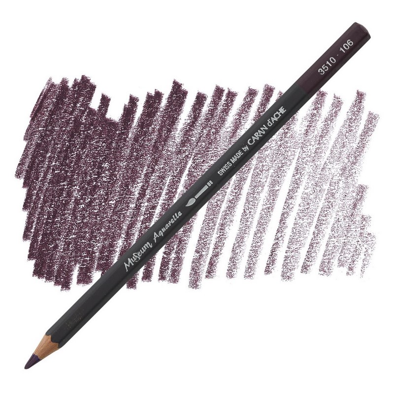 CARAN D'ACHE Akvarelová pastelka Museum CARAN D'ACHE, 106 dark plum