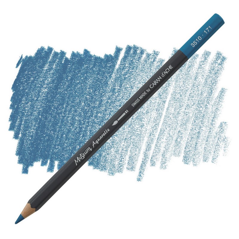 CARAN D'ACHE Akvarelová pastelka Museum CARAN D'ACHE, 171 turquoise blue