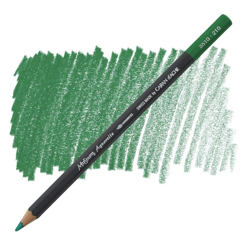 CARAN D'ACHE Akvarelová pastelka Museum CARAN D'ACHE, 210 emerald green