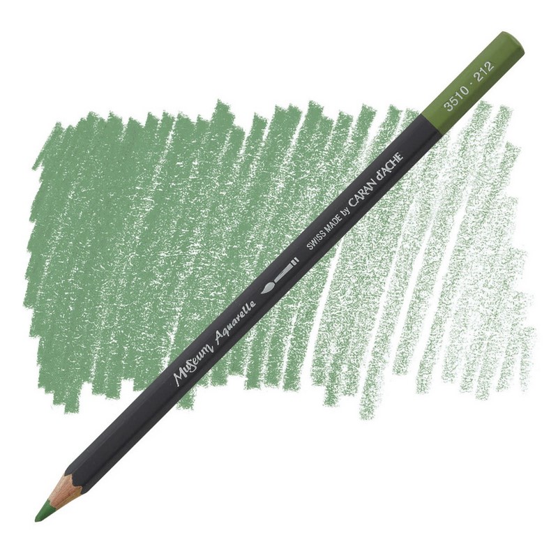 CARAN D'ACHE Akvarelová pastelka Museum CARAN D'ACHE, 212 chromium oxyde green