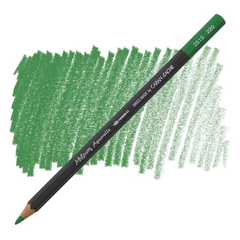 CARAN D'ACHE Akvarelová pastelka Museum CARAN D'ACHE, 220 grass green