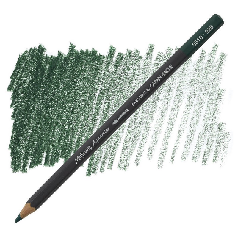 CARAN D'ACHE Akvarelová pastelka Museum CARAN D'ACHE, 225 moss green