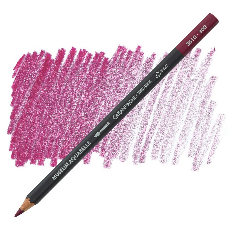 CARAN D'ACHE Akvarelová pastelka Museum CARAN D'ACHE, 350 purplish red