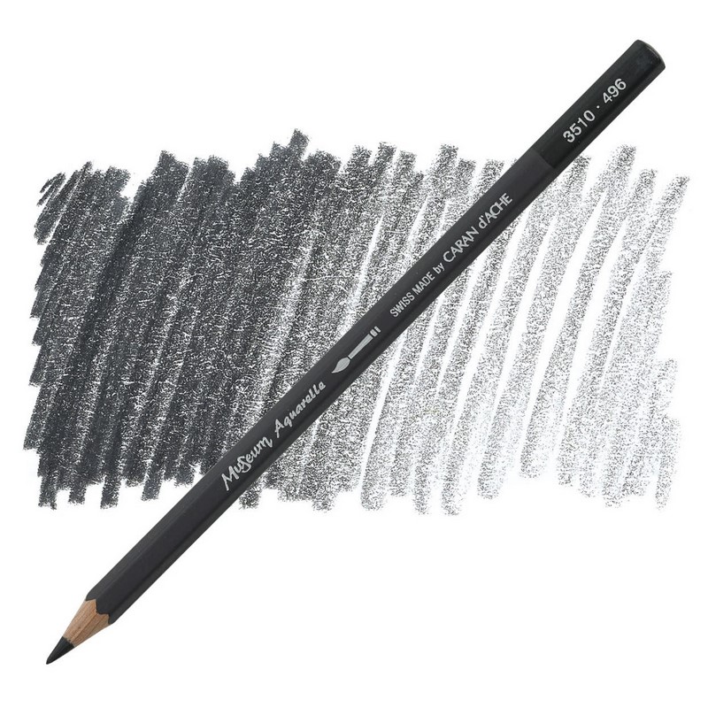 CARAN D'ACHE Akvarelová pastelka Museum CARAN D'ACHE, 496 ivory black