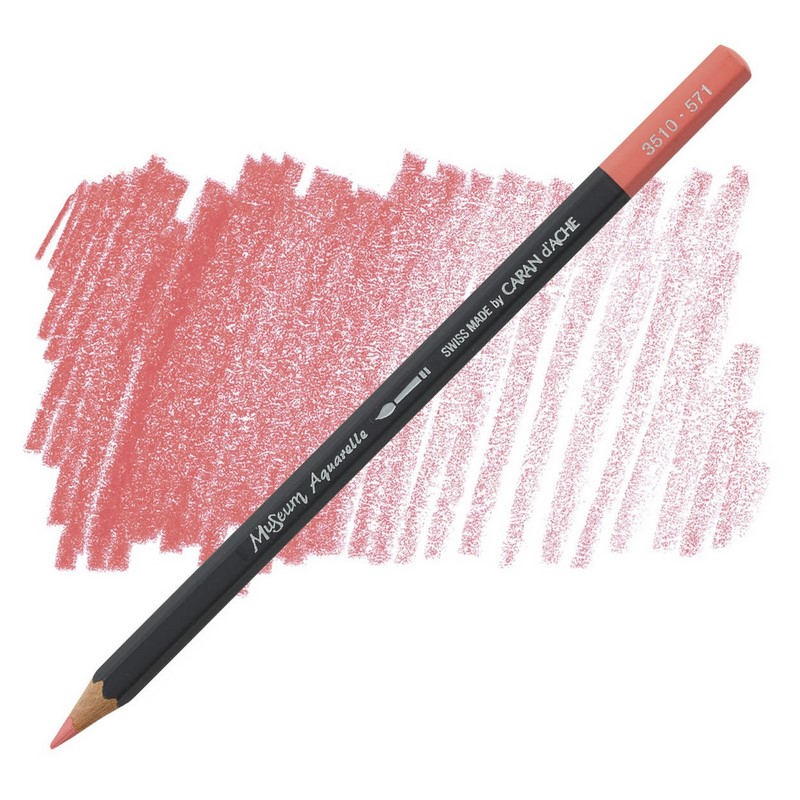 CARAN D'ACHE Akvarelová pastelka Museum CARAN D'ACHE, 571 anthraquinoid pink