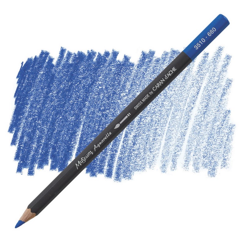 CARAN D'ACHE Akvarelová pastelka Museum CARAN D'ACHE, 660 middle cobalt blue