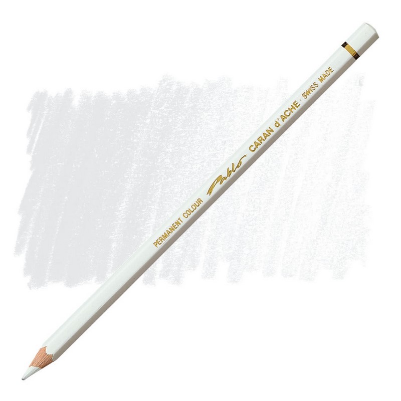 CARAN D'ACHE Permanentní pastelka Pablo CARAN D'ACHE, 001 white