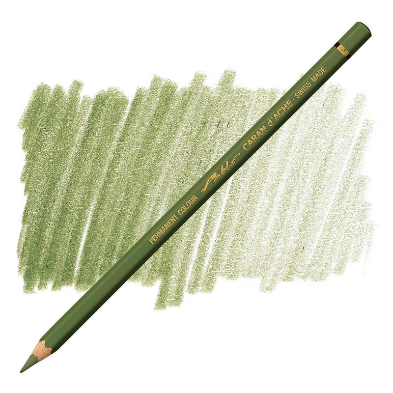 CARAN D'ACHE Permanentní pastelka Pablo CARAN D'ACHE, 018 olive grey