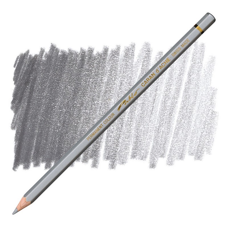 CARAN D'ACHE Permanentní pastelka Pablo CARAN D'ACHE, 498 silver