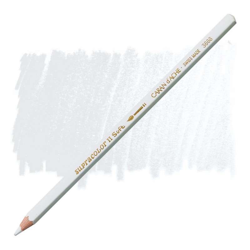 CARAN D'ACHE Akvarelová pastelka Supracolor CARAN D'ACHE, 001 white