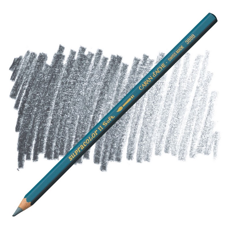 CARAN D'ACHE Akvarelová pastelka Supracolor CARAN D'ACHE, 007 dark grey