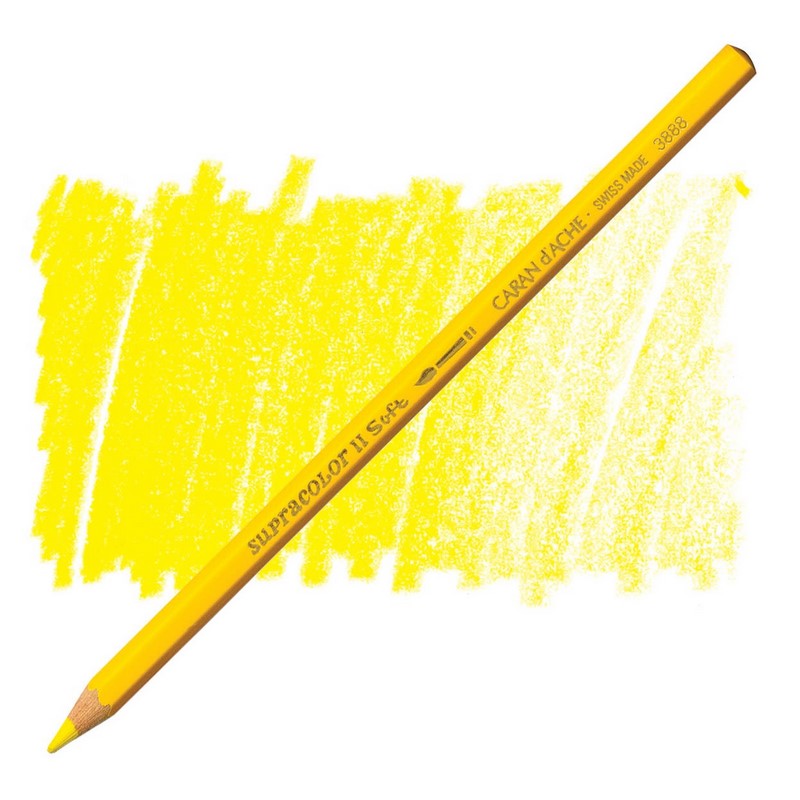 CARAN D'ACHE Akvarelová pastelka Supracolor CARAN D'ACHE, 010 yellow
