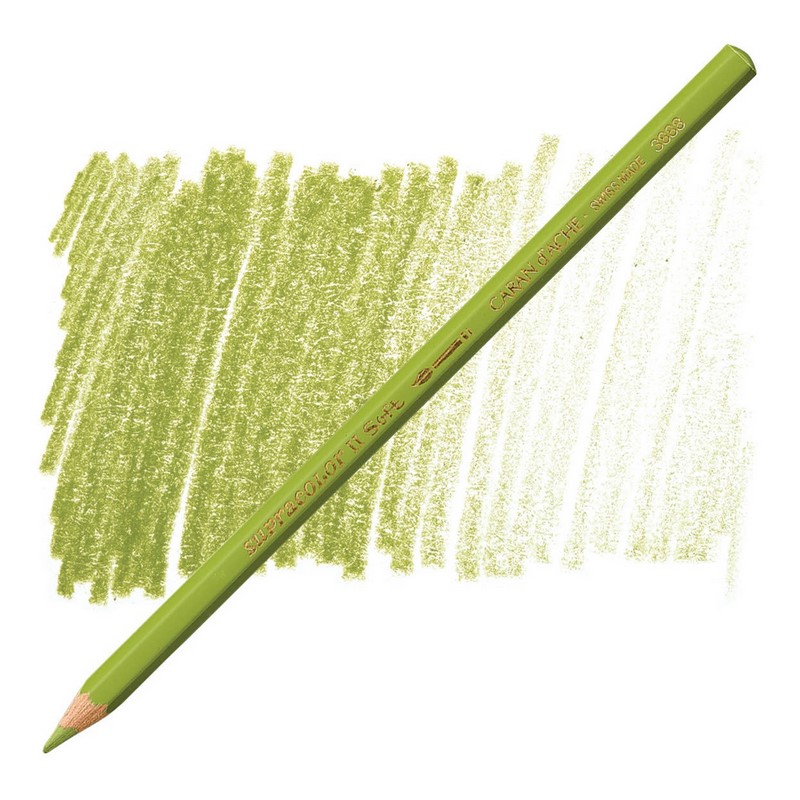 CARAN D'ACHE Akvarelová pastelka Supracolor CARAN D'ACHE, 016 khaki green