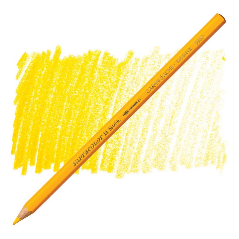 CARAN D'ACHE Akvarelová pastelka Supracolor CARAN D'ACHE, 020 golden yellow