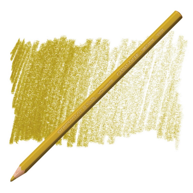CARAN D'ACHE Akvarelová pastelka Supracolor CARAN D'ACHE, 025 green ochre