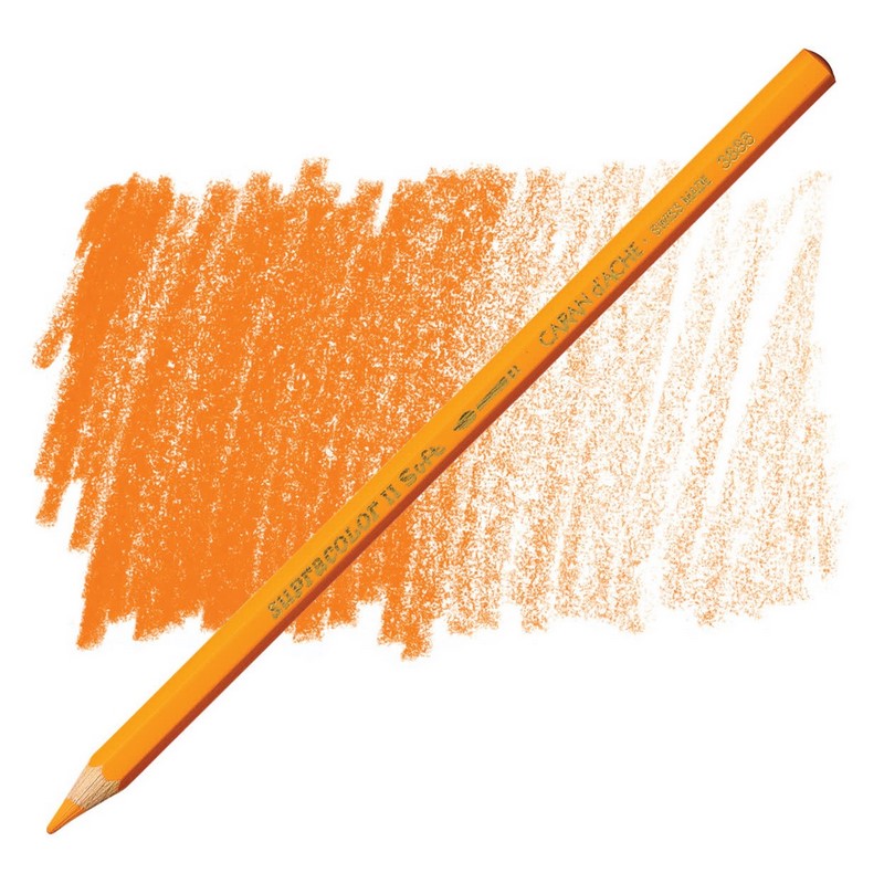 CARAN D'ACHE Akvarelová pastelka Supracolor CARAN D'ACHE, 030 orange