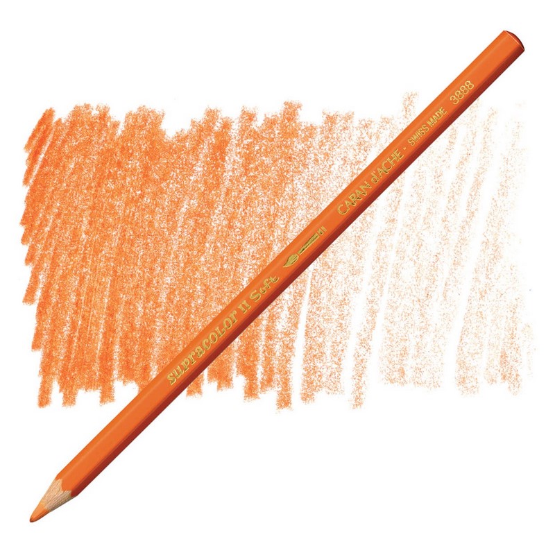CARAN D'ACHE Akvarelová pastelka Supracolor CARAN D'ACHE, 040 reddish orange