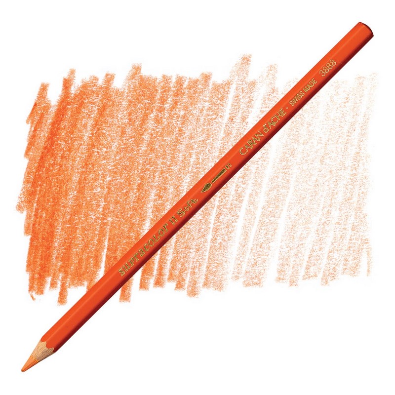 CARAN D'ACHE Akvarelová pastelka Supracolor CARAN D'ACHE, 050 flame red