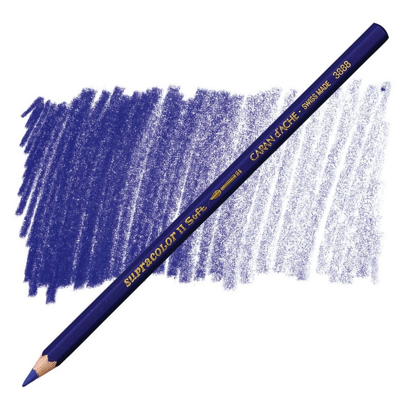 CARAN D'ACHE Akvarelová pastelka Supracolor CARAN D'ACHE, 130 royal blue