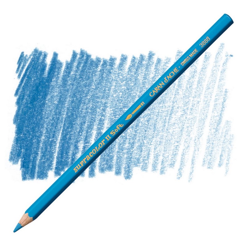 CARAN D'ACHE Akvarelová pastelka Supracolor CARAN D'ACHE, 155 blue jeans