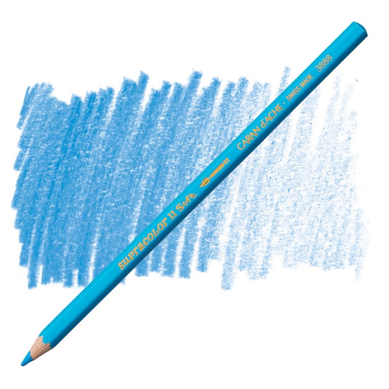 CARAN D'ACHE Akvarelová pastelka Supracolor CARAN D'ACHE, 161 light blue