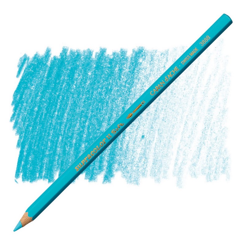 CARAN D'ACHE Akvarelová pastelka Supracolor CARAN D'ACHE, 171 turquoise blue
