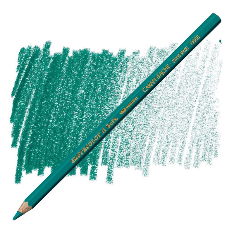 CARAN D'ACHE Akvarelová pastelka Supracolor CARAN D'ACHE, 190 greenish blue