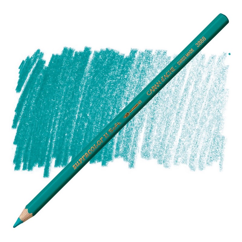 CARAN D'ACHE Akvarelová pastelka Supracolor CARAN D'ACHE, 195 opaline green