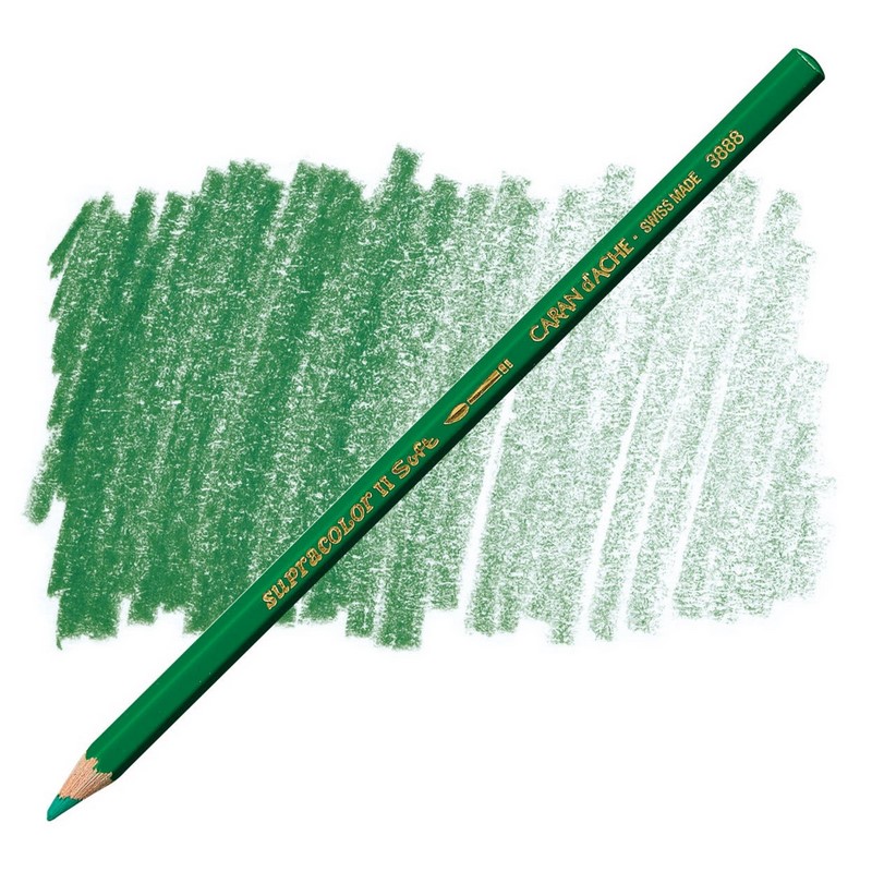 CARAN D'ACHE Akvarelová pastelka Supracolor CARAN D'ACHE, 210 emerald green