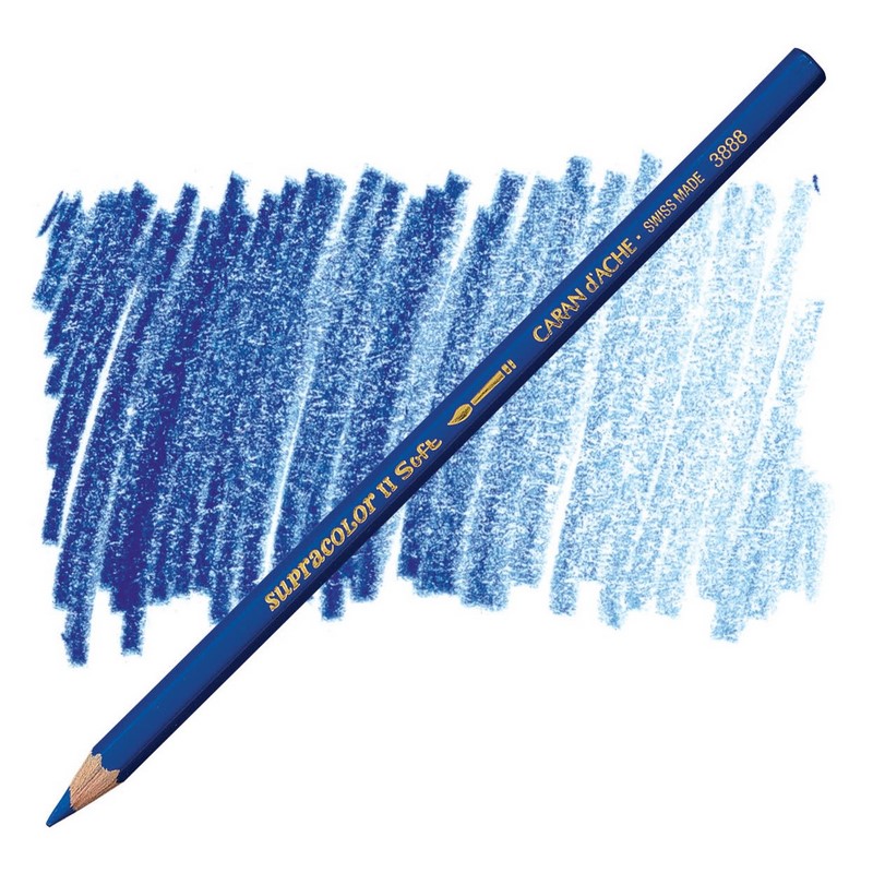 CARAN D'ACHE Akvarelová pastelka Supracolor CARAN D'ACHE, 260 blue
