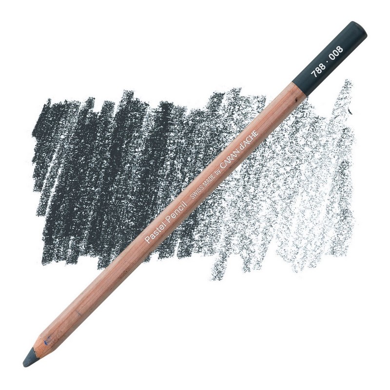 CARAN D'ACHE Umělecký pastel v tužce CARAN D'ACHE, 008 greyish black