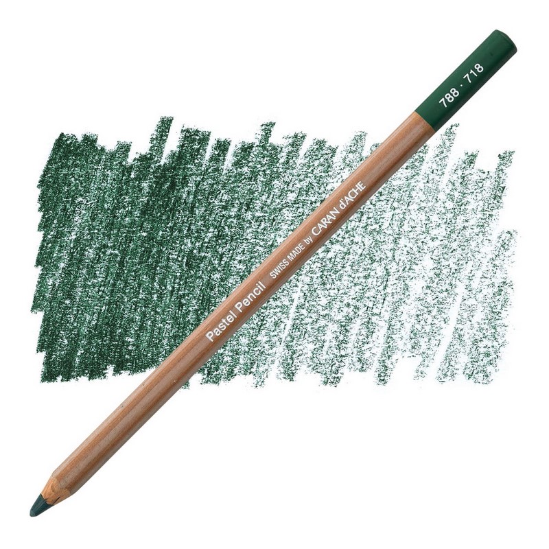 CARAN D'ACHE Umělecký pastel v tužce CARAN D'ACHE, 718 middle phthalocyanine green