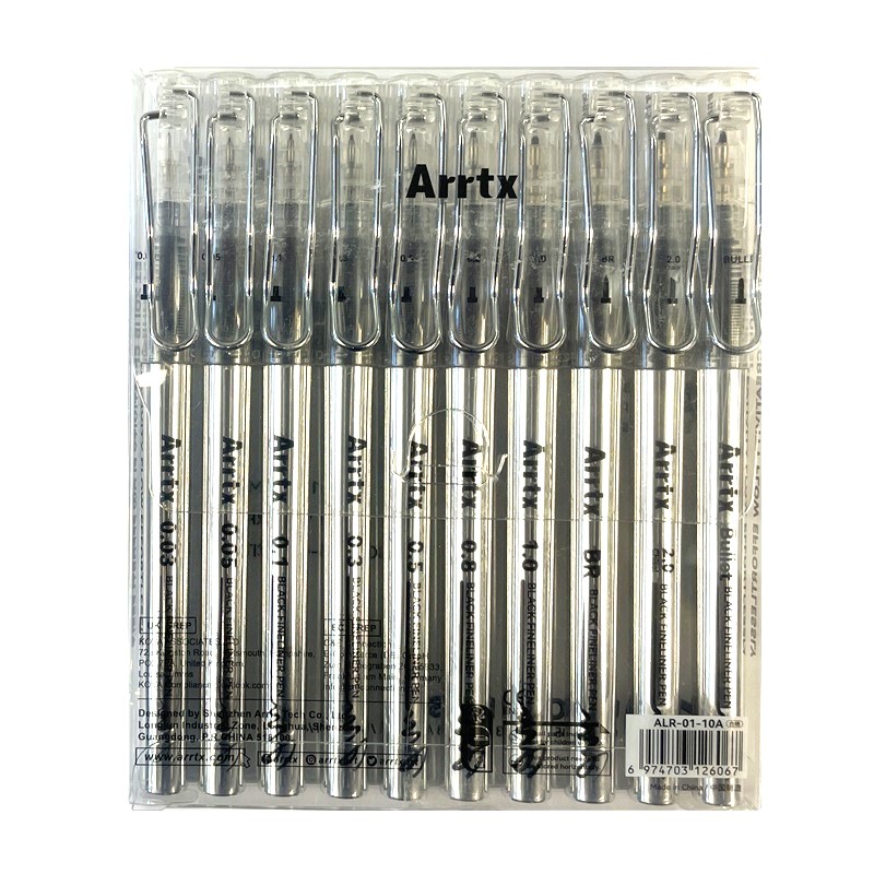 ARRTX Technické linery ARRTX, 10ks černé