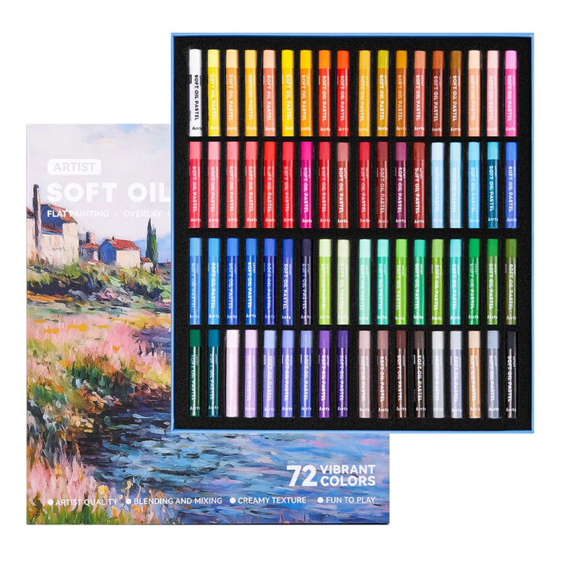 Olejové pastely ARRTX Soft, 72ks