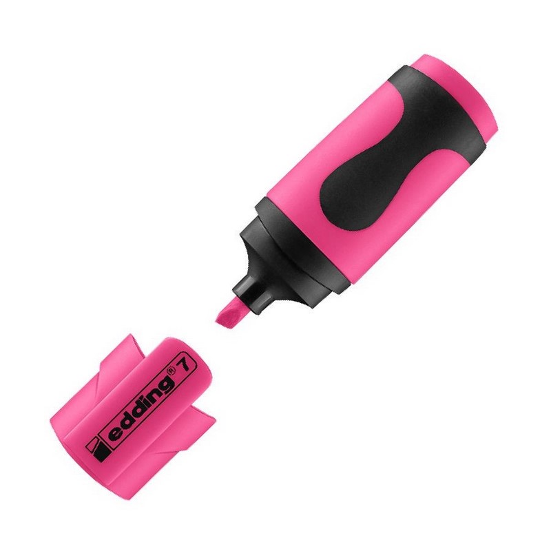 Zvýrazňovač EDDING 7 MINI, neonový růžový