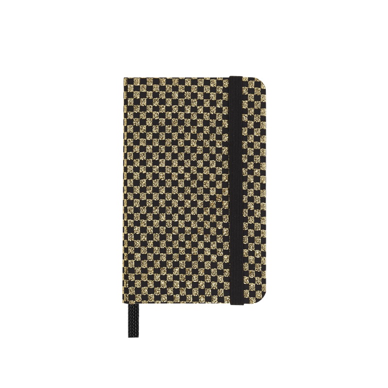 Skicář MOLESKINE Holiday Shine tvrdý čistý zlatý XS