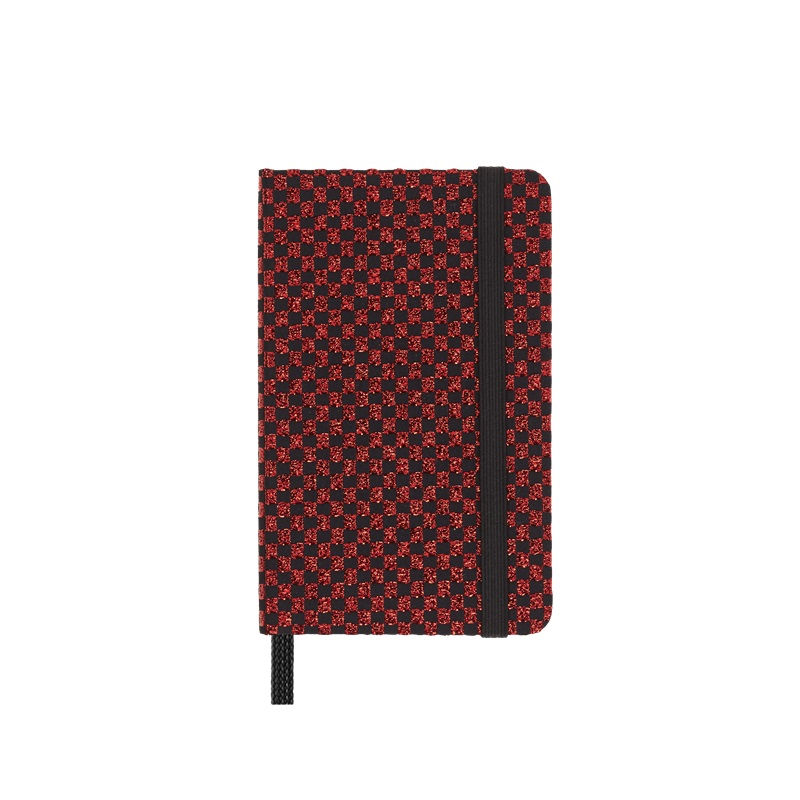 Skicář MOLESKINE Holiday Shine tvrdý čistý červený XS