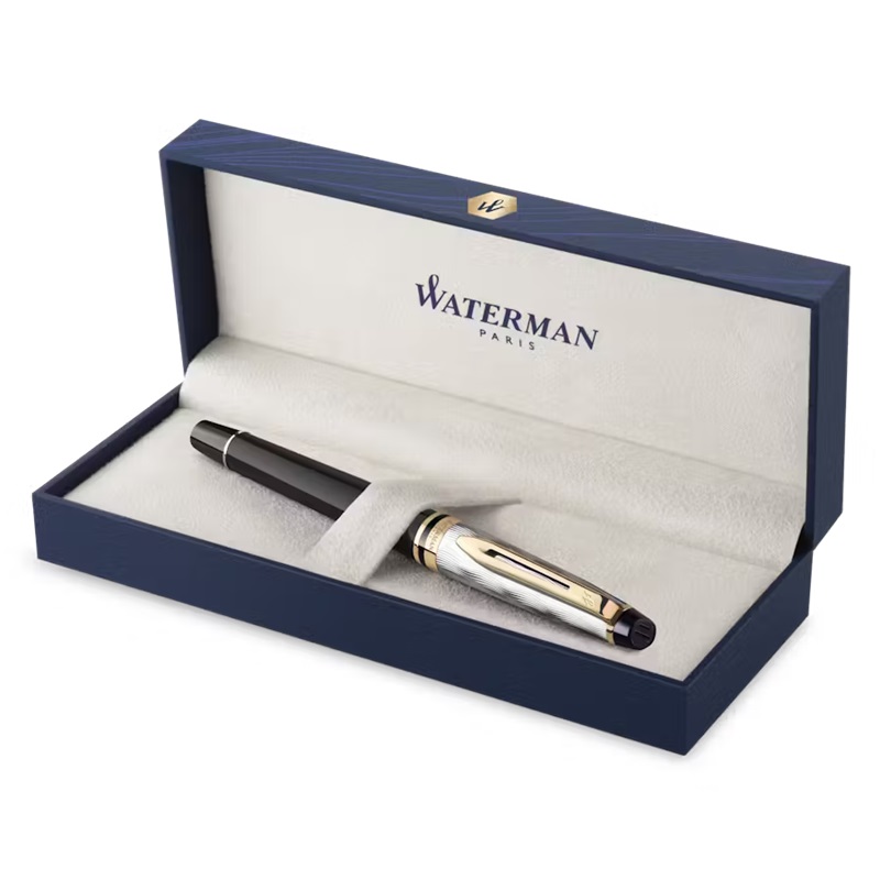 Plnicí pero WATERMAN Expert SE Reflections of Paris Deluxe Black GT "M"