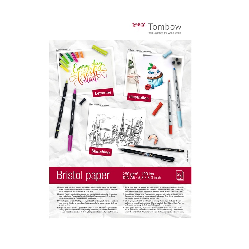 Blok A5 TOMBOW Bristol Sketching, 25 listů
