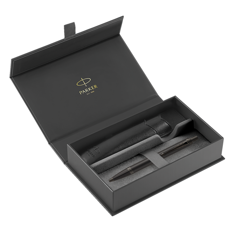 Kuličkové pero PARKER IM Achromatic Black BT + černé pouzdro