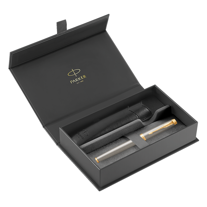Roller PARKER IM Brushed Metal GT + černé pouzdro