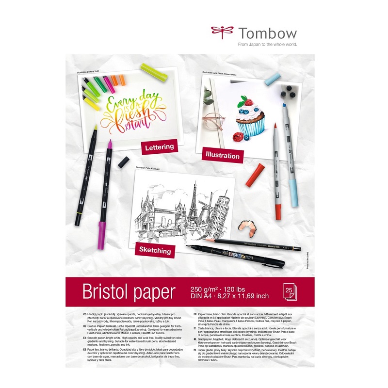 Blok A4 TOMBOW Bristol Sketching, 25 listů