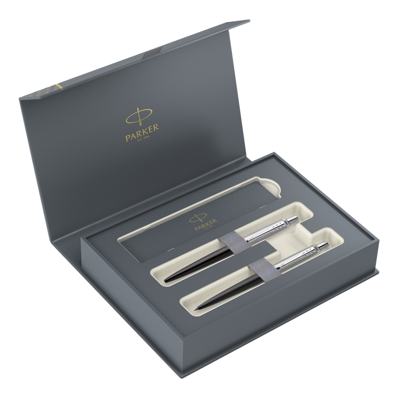 Sada kuličkové pero a mikrotužka PARKER Jotter Bond Street Black CT