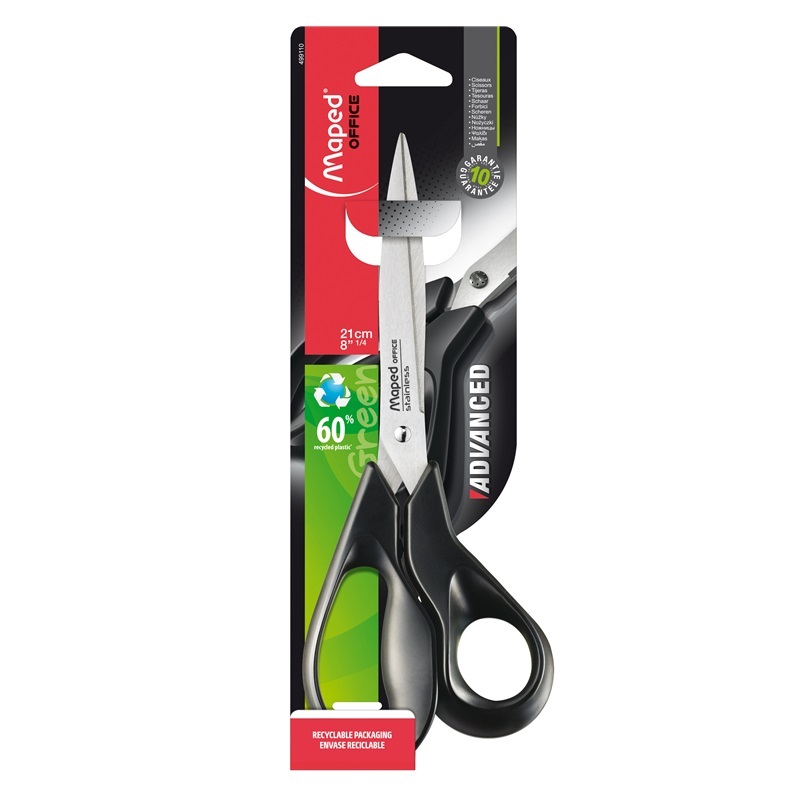 Nůžky MAPED Advanced Green 21cm