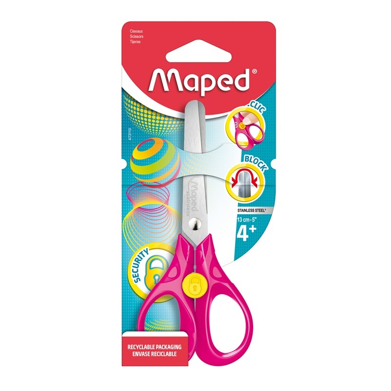 Nůžky MAPED Security 13cm, mix barev