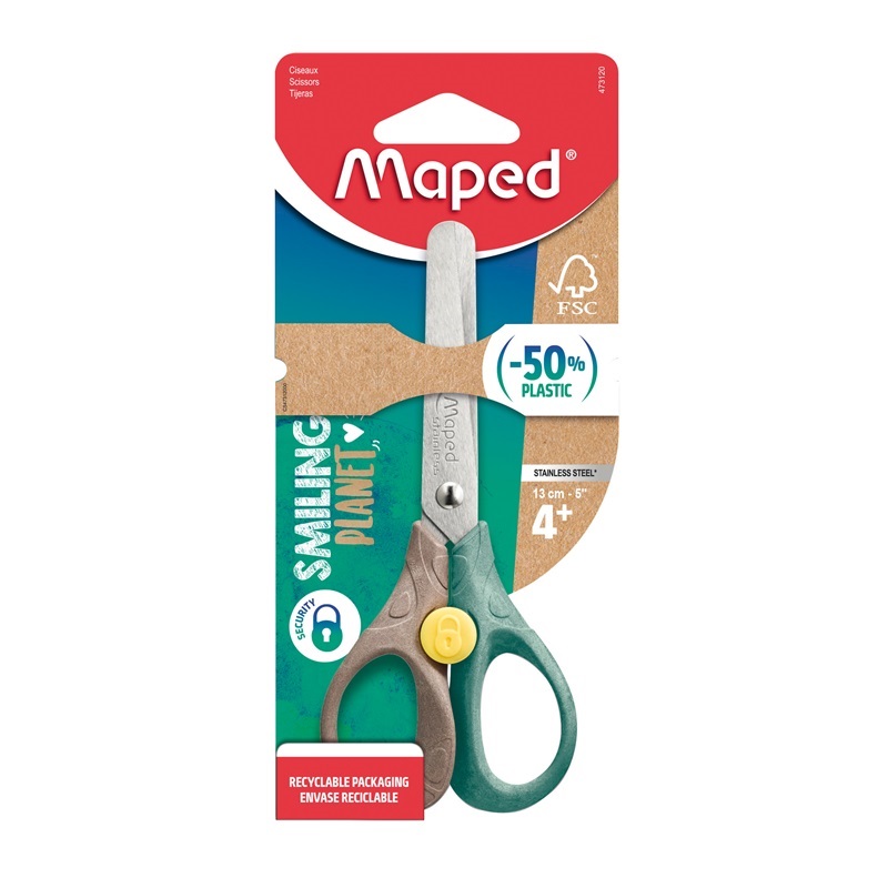 Nůžky MAPED Smiling Planet Security 13cm